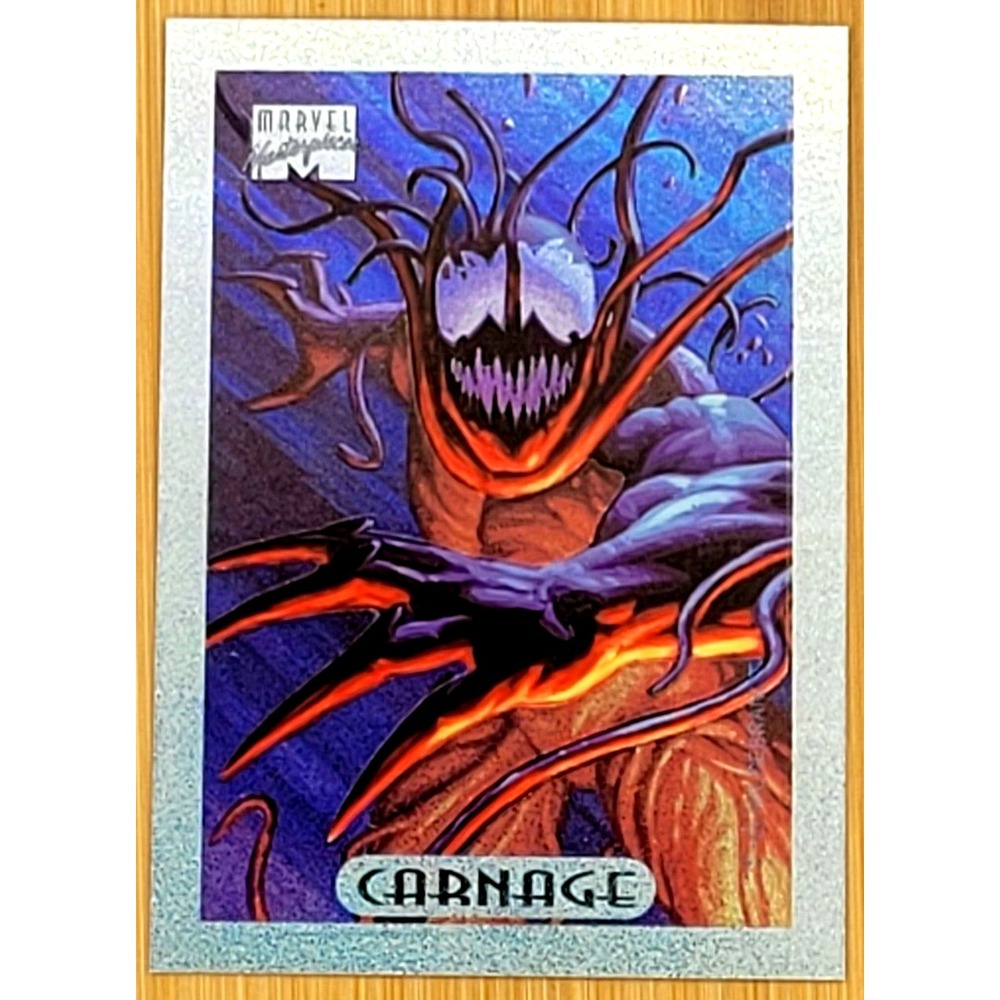 1994 MARVEL MASTERPIECES CARNAGE SILVER HOLOFOIL LIMITED EDITION